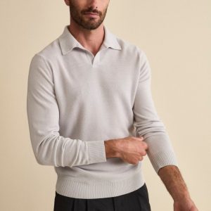 Polo Derby in Lana Merino con Toppe - PERLA