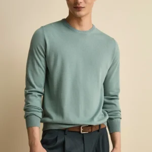 Pullover Girocollo in Lana Merino - SALVIA