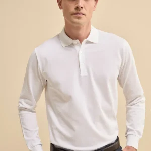 Polo Piquet in Filo di Scozia - BIANCO