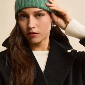 Cappello in cashmere a coste - LICHENE