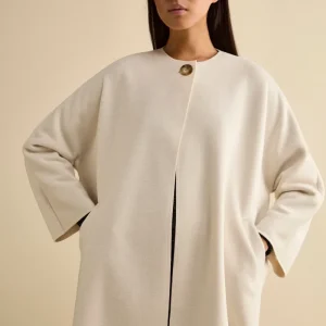 Cappa Over con Bottone - PANNA