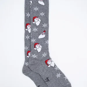 Calze Lunghe Fantasia Natale - GRIGIO CHIARO