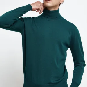 Dolcevita in Lana Merino - VERDE SCURO