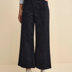 Pantalone Ampio in Velluto a Coste - BLU