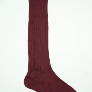 Calze Lunghe a Coste in Filo di Scozia - BORDEAUX
