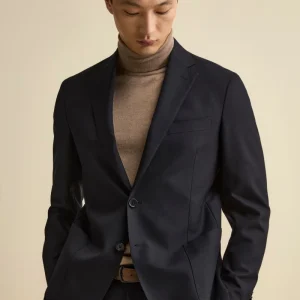 Abito Semifoderato in Lana Vergine Regular Fit - BLU