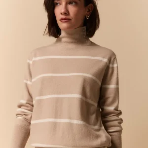 Dolcevita Fantasia in Lana e Cahsmere - BEIGE RIGATO