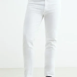 Pantalone 5 tasche in cotone - BIANCO