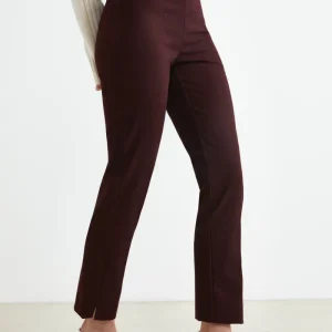 Pantaloni Sigaretta Stretch - BORDEAUX