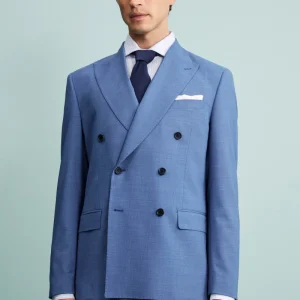 Abito Doppiopetto Slim Fit con Revers a Lancia - ROYAL