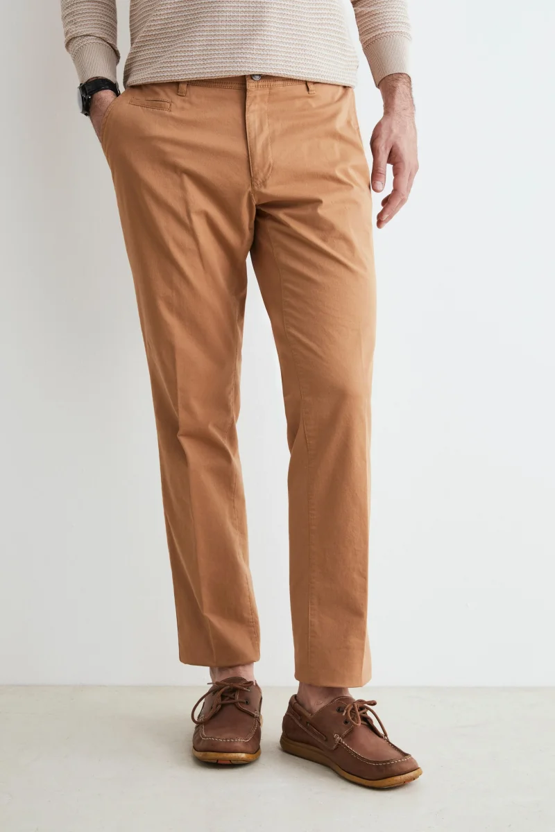 Pantalone chino in cotone - BRUCIATO - immagine 2