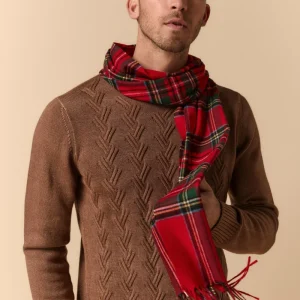 Sciarpa in Lana e Cashmere - SCOZZESE ROSSO