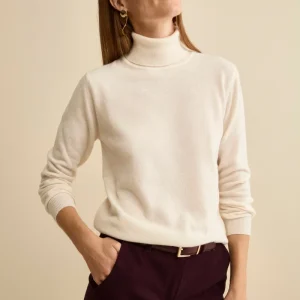 Dolcevita in lana e cashmere - LATTE