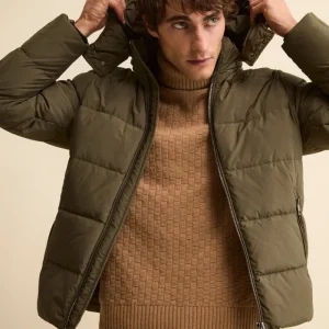 Giubbotto Piumino con Cappuccio Removibile - VERDE MILITARE