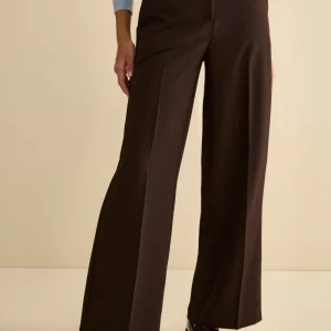 Pantalone Bistretch a Gamba Larga - MARRONE