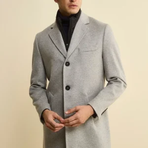 Cappotto in lana e cashmere - GRIGIO CHIARO