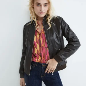 Giubbotto bomber in pelle - T.MORO