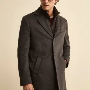 Cappotto in lana e cashmere - MARRONE