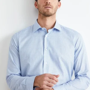 Camicia Quadretti Slim Fit - FANT. BIANCO/AZZURRO