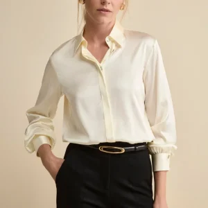 Camicia Morbida in Raso - PANNA