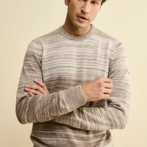 Maglia a Righe in Lana Merino - TORTORA