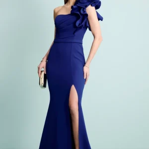 Abito Cady da Cerimonia Lungo con Spacco - BLUETTE