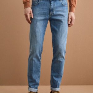 Jeans Cinque Tasche Slim Fit - DENIM CHIARO