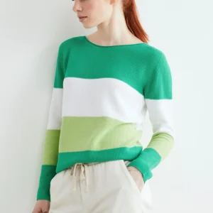 Maglia a righe in cotone - MELA RIGATO