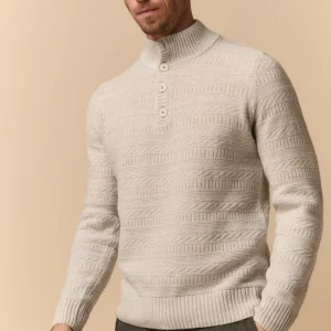 Lupetto con bottoni in Lana Merino Extrafine - PERLA