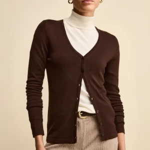 Cardigan in Lana Merino con Scollo a V - T.MORO