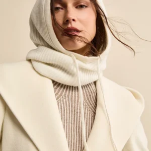 Balaclava a Coste in Cashmere - BIANCO