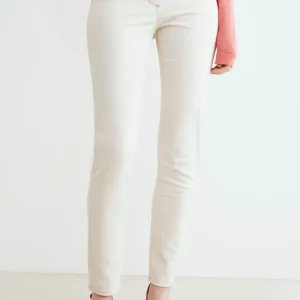 Pantalone bianco in cotone - ECRU
