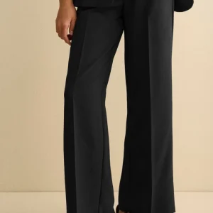 Pantalone Bistretch a Gamba Larga - NERO