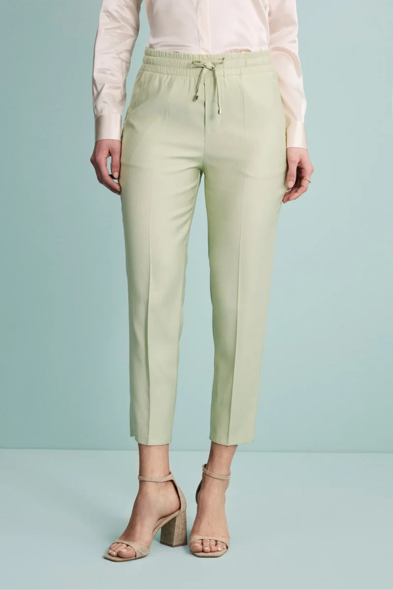 Pantalone Cropped Elegante con Coulisse - MELA