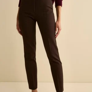 Pantalone a sigaretta - MARRONE