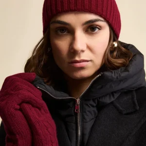 Guanti Trecce in Lana e Cashmere - VINO