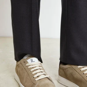 Sneakers Camoscio in Pelle - BEIGE/BIANCO