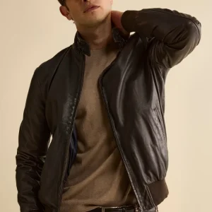 Giubbotto in Pelle Imbottito - T.MORO