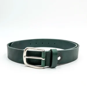 Cintura Basic in Pelle - VERDE