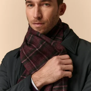 Sciarpa in Lana e Cashmere - SCOZZESE ROSSO