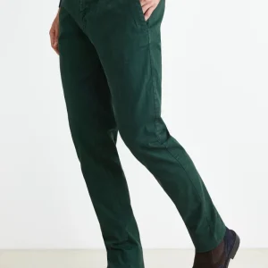 Pantalone Stretch in Gabardina - VERDE