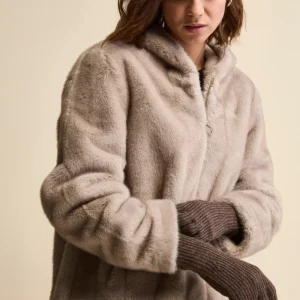 Guanto a Coste in Lana e Cashmere - CASTAGNA