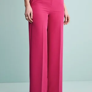 Pantalone Elegante a Gamba Larga - CICLAMINO