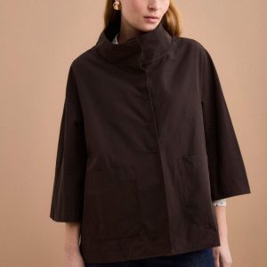 Cappa Over Sfoderata in Misto Cotone - T.MORO