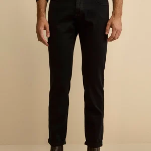 Jeans Slim Fit in Misto Cotone - DENIM/NERO