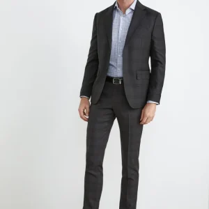 Abito slim grigio a quadri - GRIGIO QUADRI