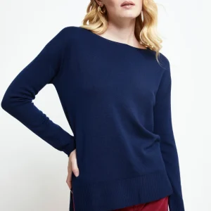 Maglia Barchetta Over in Lana Merino - NAVY