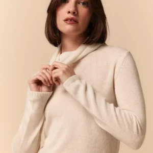 Maglia Collo Morbido in Cashmere - PANNA