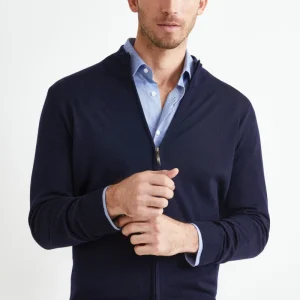 Bomber Lupetto con Zip - BLU