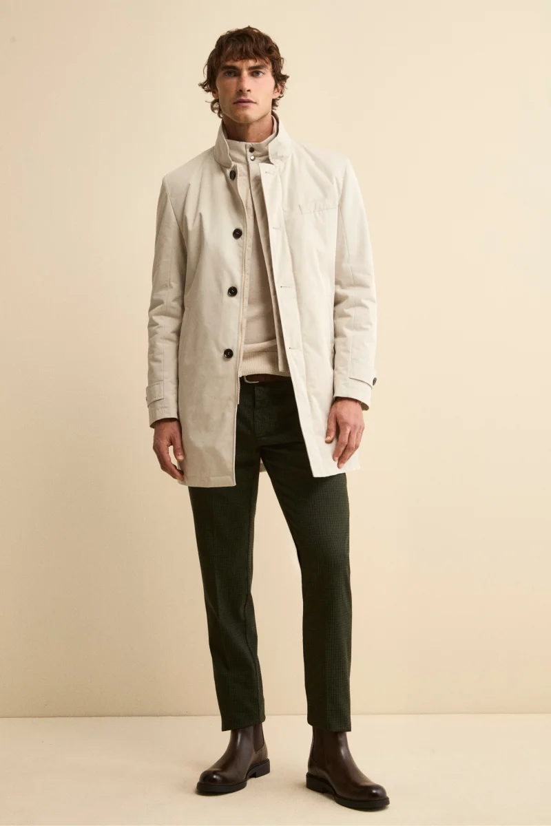 Impermeabile con paramontura - GHIACCIO - immagine 2